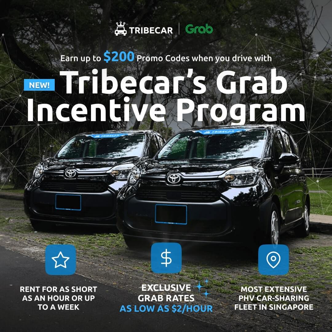 Grab Hourly Rental with Tribecar