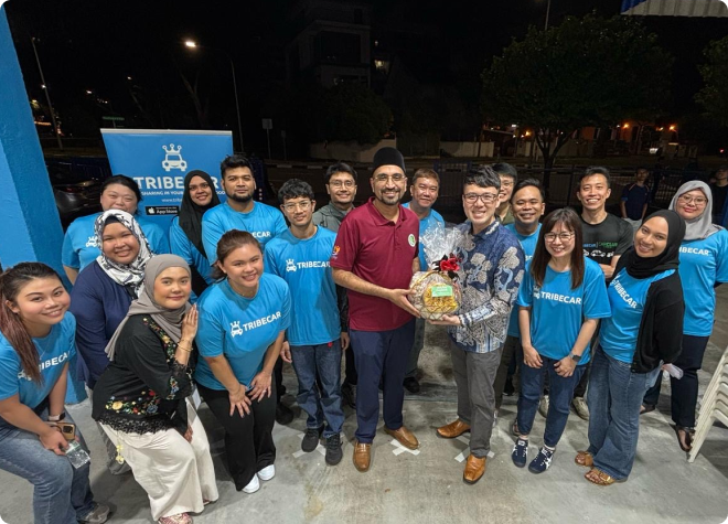 Tribecar team at a community iftar outreach