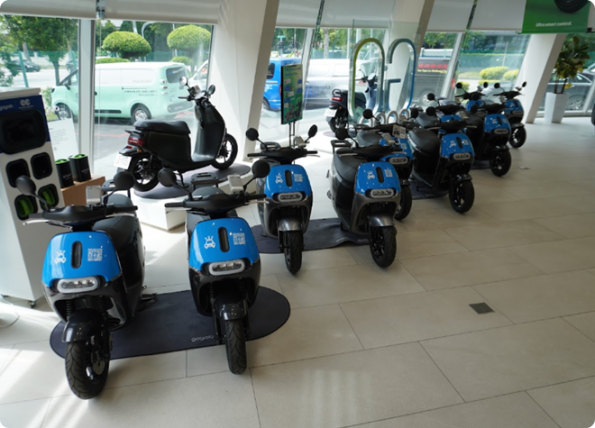 Gogoro electric motorcycle sharing with Cycle & Carriage